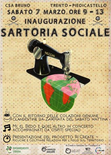 Grande festa di inaugurazione della “sartoria sociale”