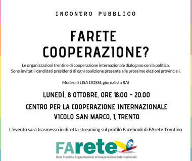 Incontro pubblico con i candidati sulla cooperazione internazionale